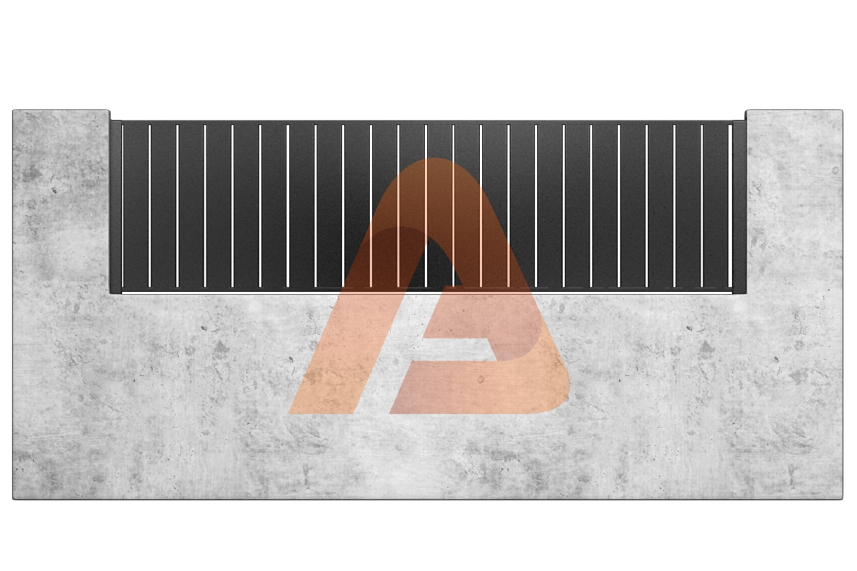 ALV40 Vertical wall topper | Alu 40 Vertical Driveway Gate | Aluglobusfence.com