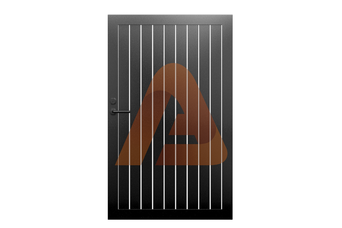 ALV40 Vertical Pedestrian Gate Single Swing | ALU40 VERTICAL GATE KITS 4' x 6' | Aluglobusfence.com